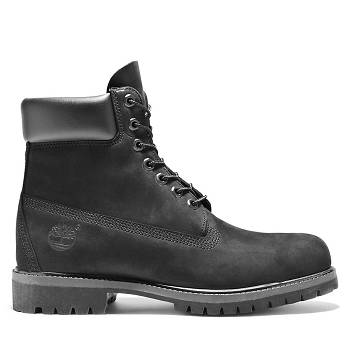 Timberland Premium - Cierne 6 Inch Cizmy Panske, T0192SK